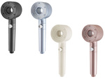 Shower head with 5 modes and replaceable filter, water-saving stop function