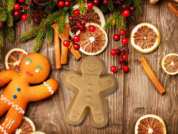Large cake tin silicone christmas cake tin