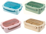 Lunchbox śniadaniówka pojemnik na śniadanie obiad z przegródkami sztućce