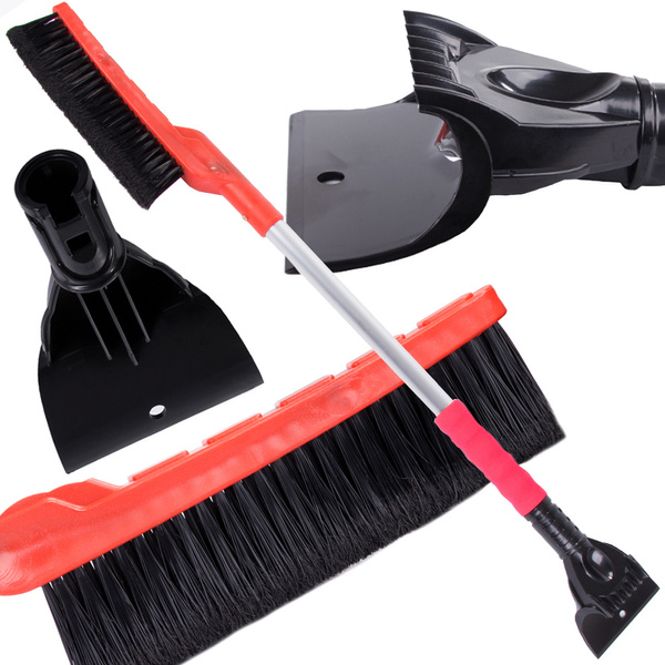 Langų grandiklis 2in1 automobilio sniego šepetys ilgas automobilio grandiklis