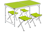 Mesa plegable camping juego de mesa turistica con 4 sillas mesa de jardin