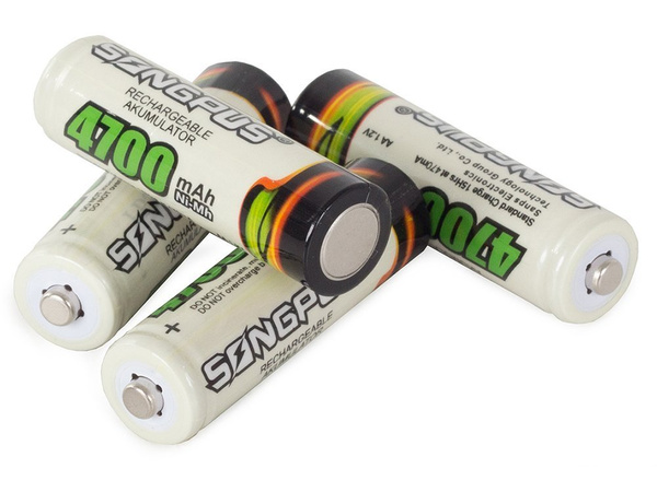 4pcs. Aa r6 4700mah baterías combustibles