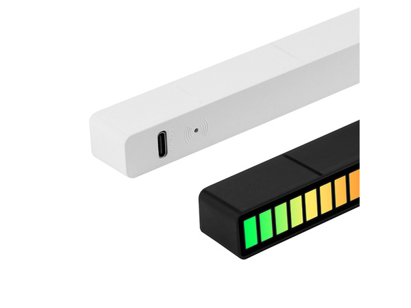 USB VEDL ZVUKOVÁ ODEZVA VÍCEBAREVNÉ NEONOVÉ RGB BATERIE