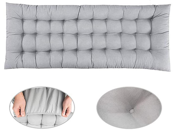 Garden plain landscape push cushion 170x50 cm thick quilted seating
