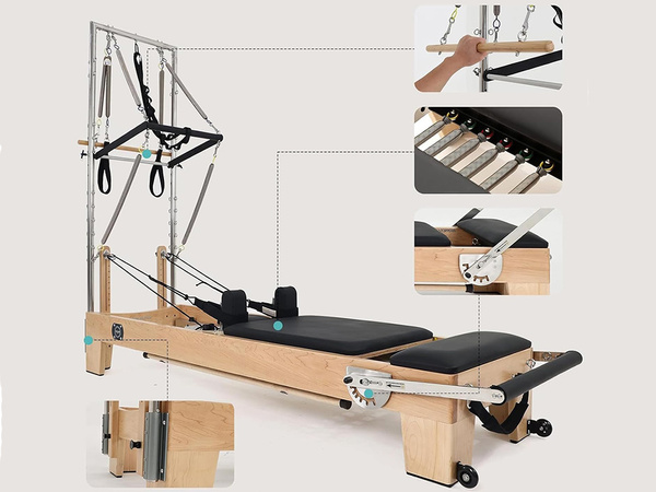 REFORMER PILATES ÜBUNGSBETT FITNESSGERÄTE