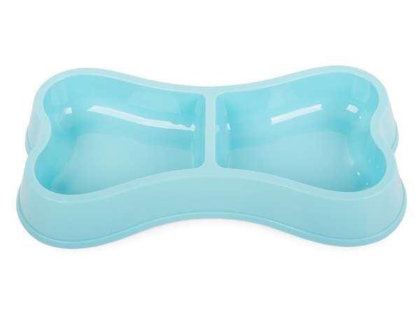 Bol din plastic pentru câine pisică dublu 0.25l