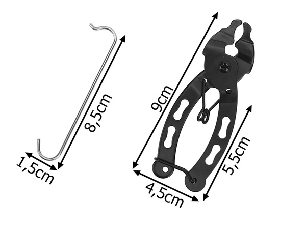 Zangenschlüssel zum lösen von fahrradkettennadeln