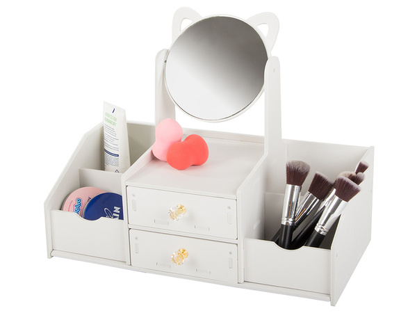Cosmetics organiser mirror dressing table dressing table