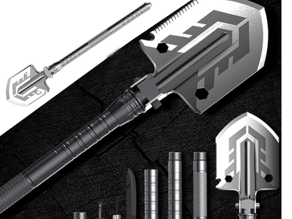 Pelle pliante étui militaire scie multifonctionnelle survie indispensable