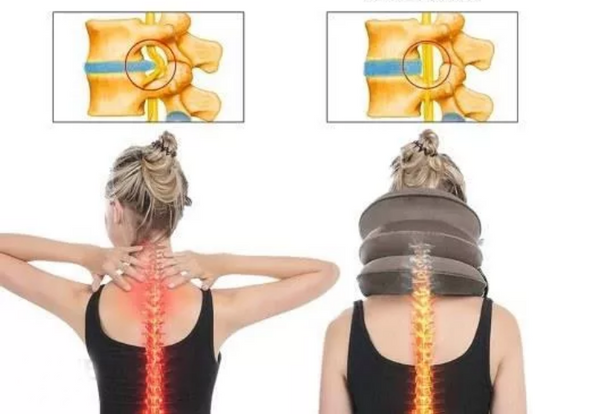 Orthopaedic neck traction cushion three levels