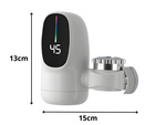 Electric water heater for tap lcd 3000w instantaneous with display