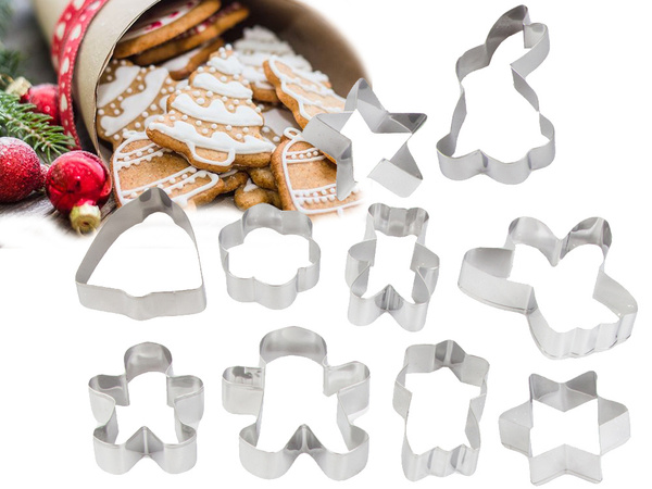 Emporte-pièces pour pain d'épice biscuits de noël 15 pcs. A cuire