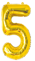 BALÓN ČÍSLICA 5 ZLATÝ (2000)