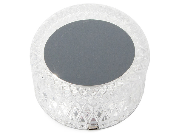 Lampe de table en cristal led rgb telecommande usb