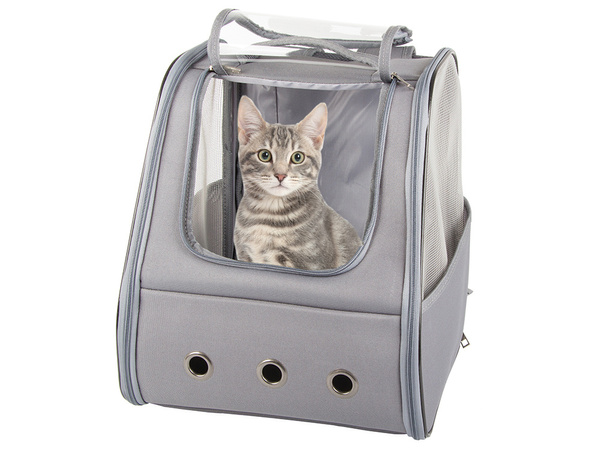 Sac de transport sac à dos pour chat chien lapin fenêtre dos ventilé