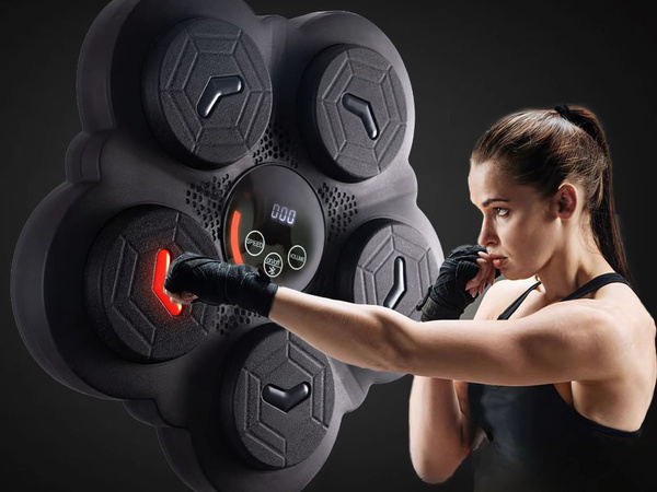 Tarcza bokserska trener boxu muzyka bluetooth usb c + rękawice bokserskie