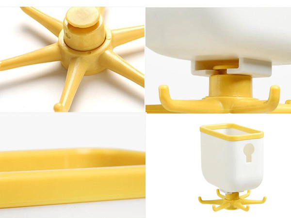 Kitchen hanger rotary toolholder shelf