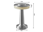 Lampe de nuit de table lampe tactile 3 étapes lampe de chambre sans fil