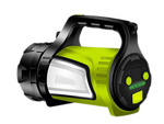 Wiederaufladbare led-taschenlampe suchscheinwerfer leistungsstarke powerbank