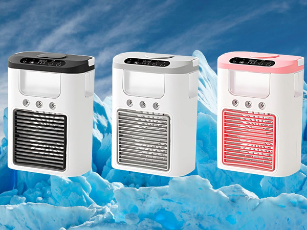 Namizni ventilator z vodnim vlažilnikom usb rgb vodil 3 stopnje hitrosti