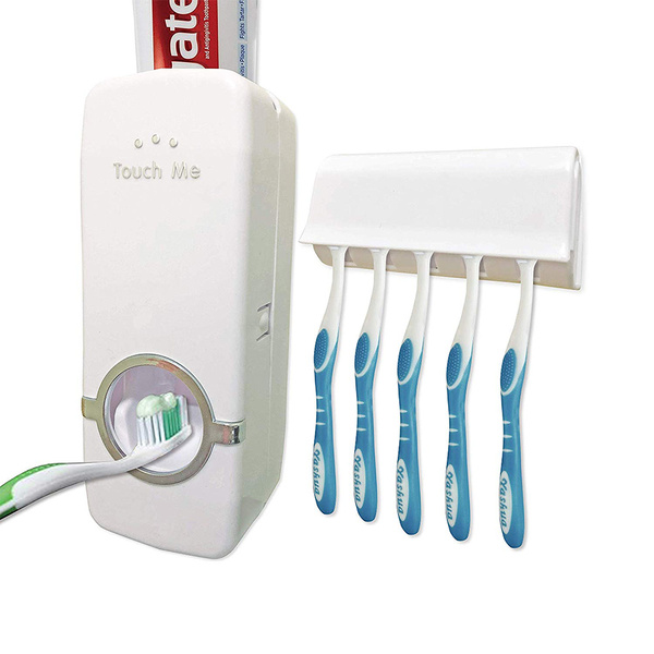 Dispensador de pasta de dientes portacepillos de dientes