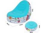Garden armchair lounger inflatable beach pouf footrest comfortable