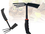 Garden hoe two-sided shovel claw rake hand digger for plants