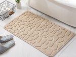 Tapis de salle de bain doux absorbant anti-dérapant grand 80x50 pour la douche