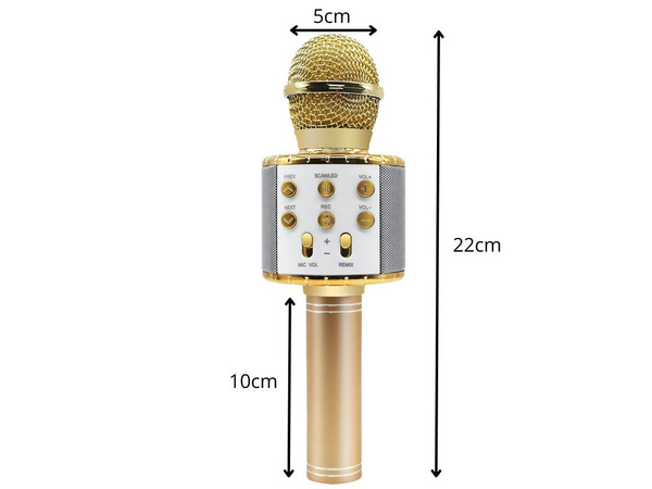 Kabelloses mikrofon bluetooth karaoke lautsprecher rund mit etui verschiedene modi