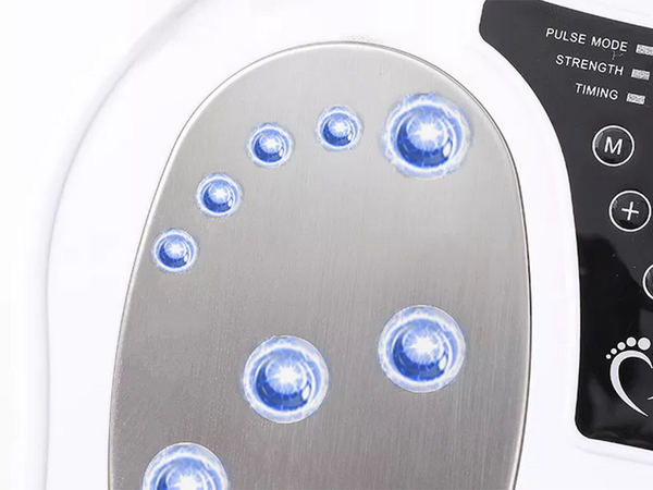 Foot massager electrostimulator muscle stimulation