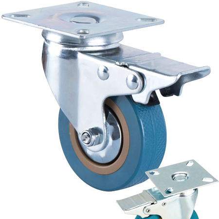 Kovinsko tokovno kolo za pohištvo 4 palce romanic brake metal current wheel 100mm