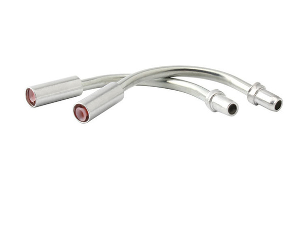 Труба 90 градусов для велосипедных тормозов v-brake в комплекте с резинками