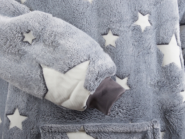 Teplá mikina oversize deka xxl 2v1 hrubý fleece