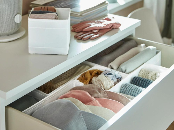Organisateur de soutien-gorge sous-vêtements chaussettes vêtements tiroir armoire blanc