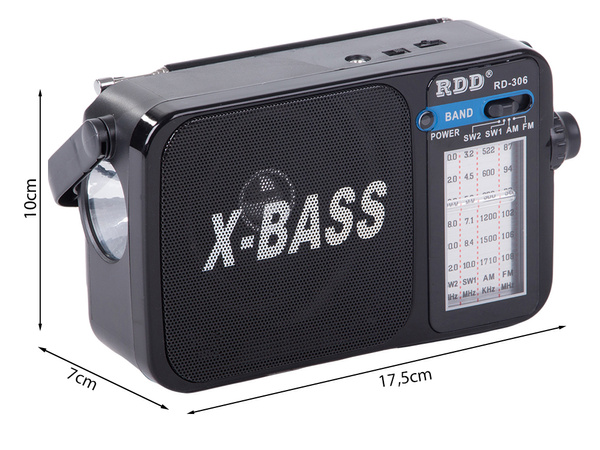 Virtuves radio pārnēsājamais celtniecības akumulators retro antena rokas fm am