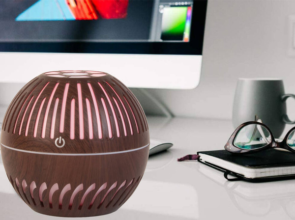 Humidificateur d'air diffuseur d'aromathérapie veilleuse led rgb