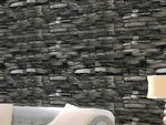 Panneaux muraux 3d brique gris papier peint autocollant mousse décorative