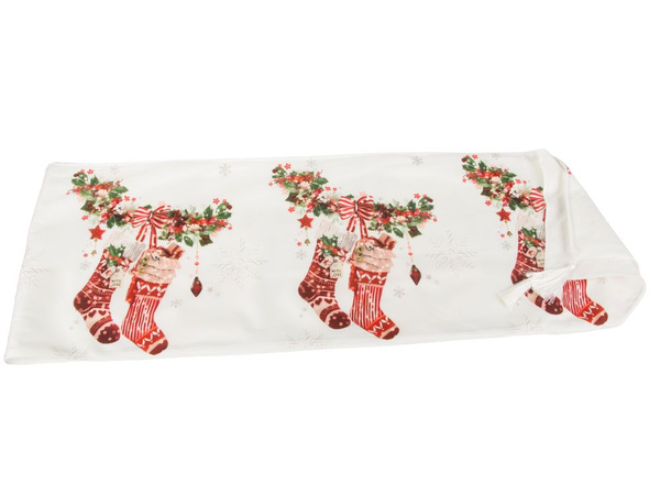 Camino de mesa navideño para nochebuena 205x35cm
