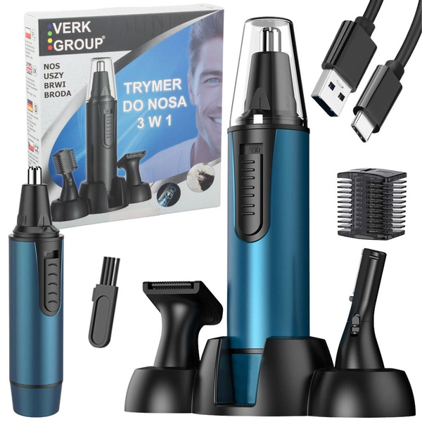 Ohr-nasen-trimmer ohrhaarentferner augenbrauen-rasierer 3in1