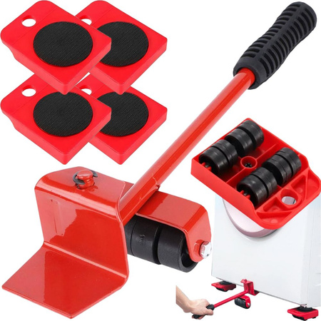 FURNITURE TRANSPORT LIFTING KIT up to 150KG 4 x ROLLERS