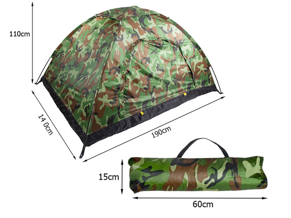 2-person moro camping tent with mosquito net and bag