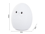 Veilleuse led pour enfants rgb egg touch