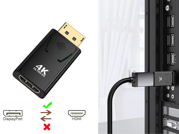 ADAPTOR CONVERTOR DP DisplayPort la HDMI 4K ULTRA HD