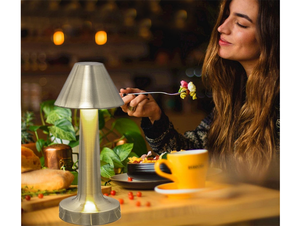 Lampe de nuit de table pour chambre à coucher lampe tactile 3 étapes sans fil