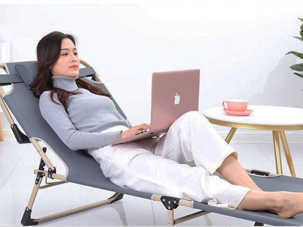 Tūrisma lauka gulta saliekamā dienas gulta ar regulējamu atzveltni kanāda