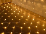 Svetlobna zaslonska zavesa 160led božičnih luči usb pilot bela bela 2x2.6m