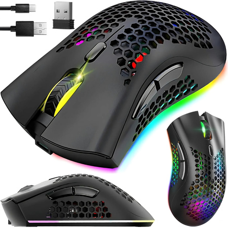 Laptop mouse inalámbrico 2,4 ghz sensor óptico iluminación