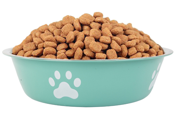 Dog cat food water bowl metal anti-slip pot large250ml