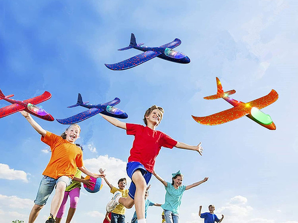 Kék repülőgép styropian glide nagy styropian 47c