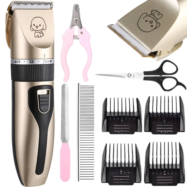 Set professionnel de tondeuses sans fil pour chiens et animaux de compagnie